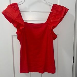 Flutter Square Neck Shirt